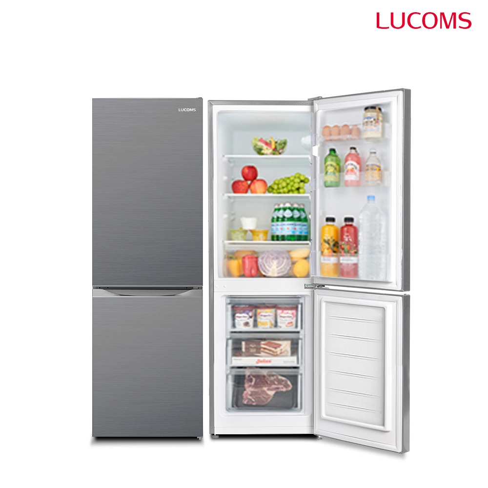 루컴즈 157L 냉장고 소형 미니 원룸 사무실 콤비 일반냉장고 R160M2-G