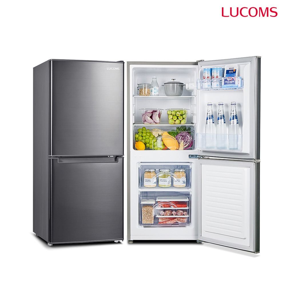 루컴즈 106L 냉장고소형 미니 원룸 사무실 콤비 일반냉장고 R10H01-S